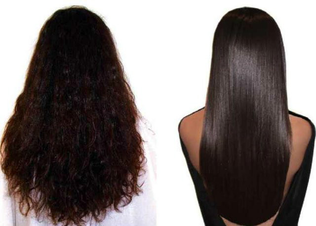 Znalezione obrazy dla zapytania global keratin włosy przed włosy po